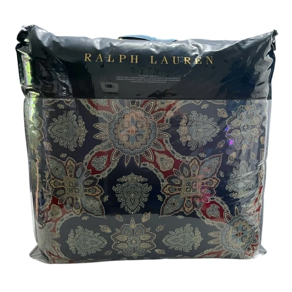 NWT Ralph Lauren Archer Foulard Full / Queen Comforter